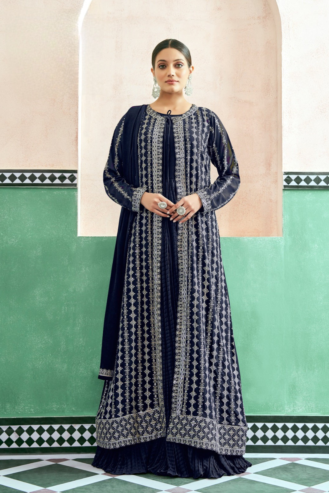 Eira – Crushed Georgette Anarkali Set LXGW0029