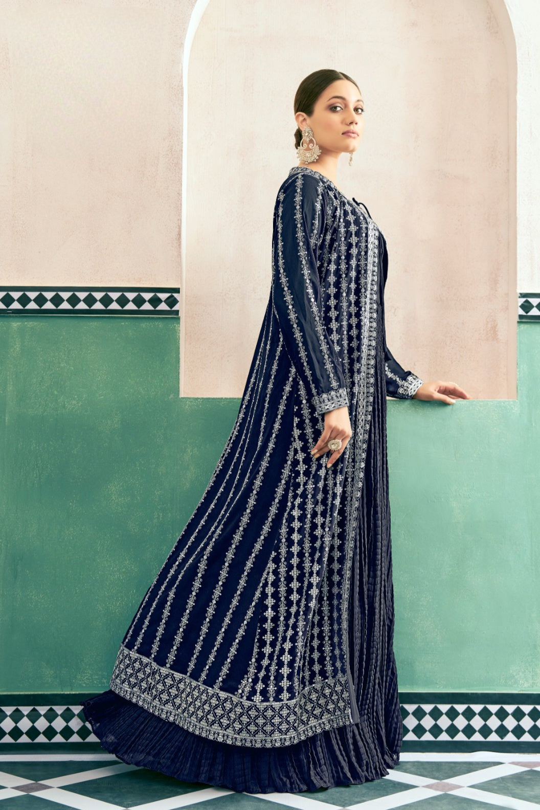 Eira – Crushed Georgette Anarkali Set LXGW0029