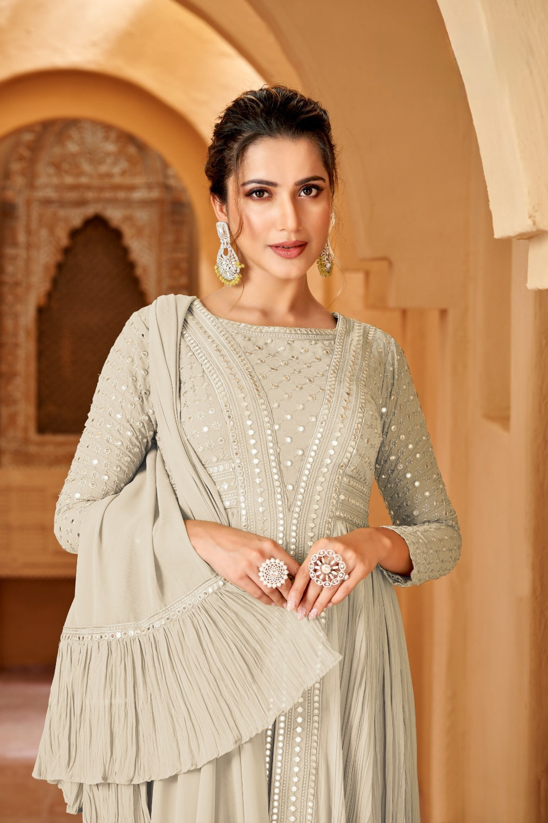 Lucknowi Style Reshami Gown LXGW0030