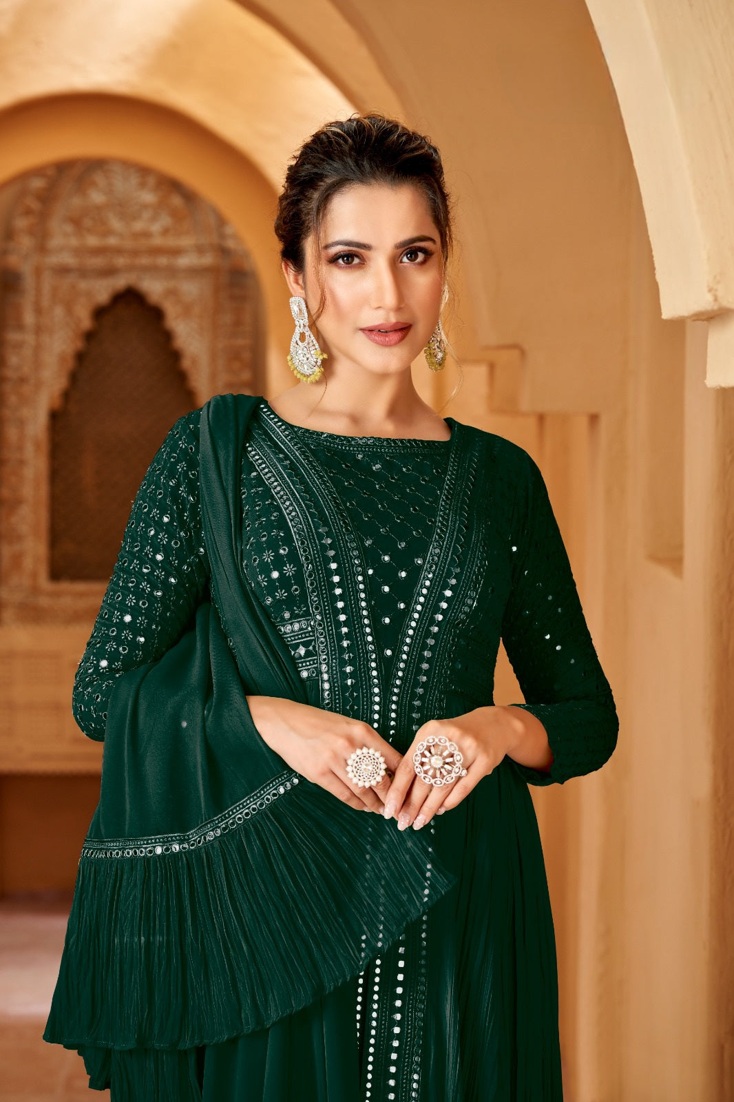 Lucknowi Style Reshami Gown LXGW0030