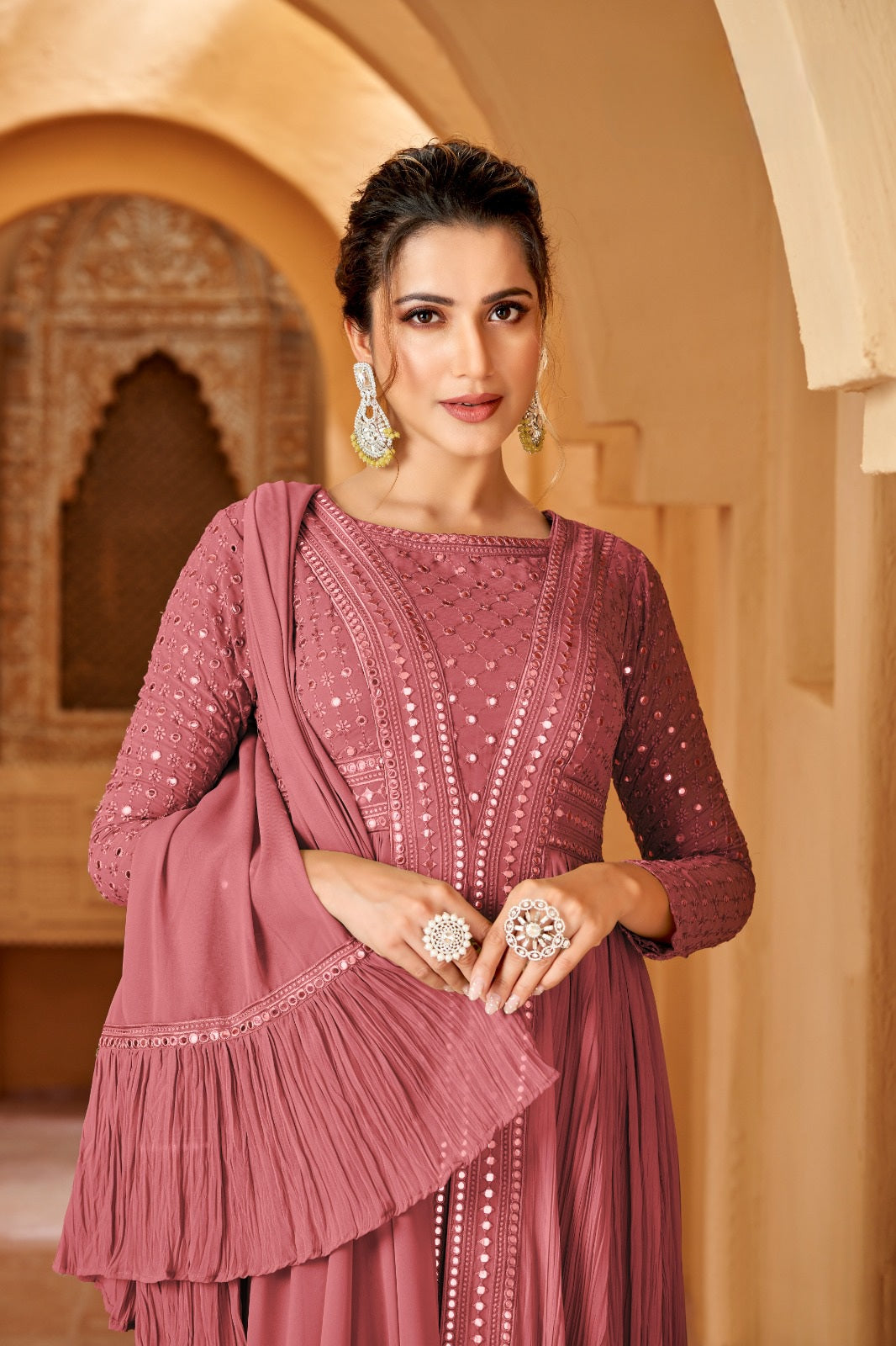 Lucknowi Style Reshami Gown LXGW0030