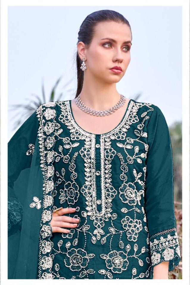 Gleam & Grace Embroidered Luxury Suit LXST0022