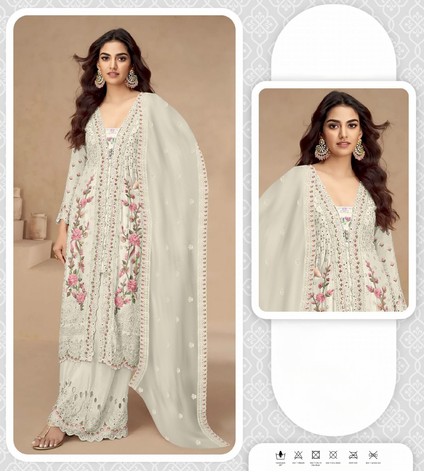Zarkhan Glow Full embroidred Pakistani suit LXPK0010