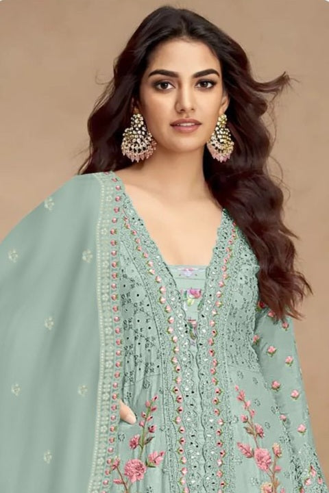 Zarkhan Glow Full embroidred Pakistani suit LXPK0010