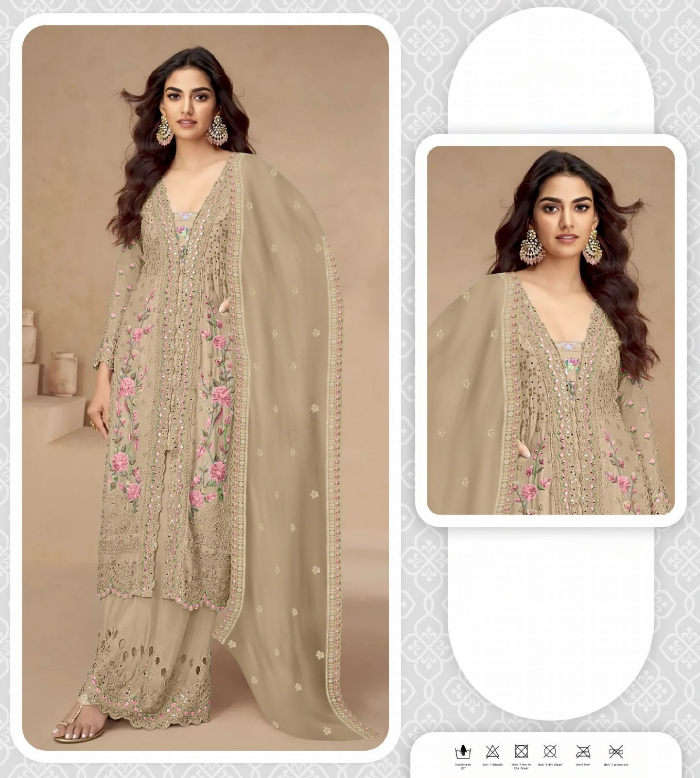 Zarkhan Glow Full embroidred Pakistani suit LXPK0010