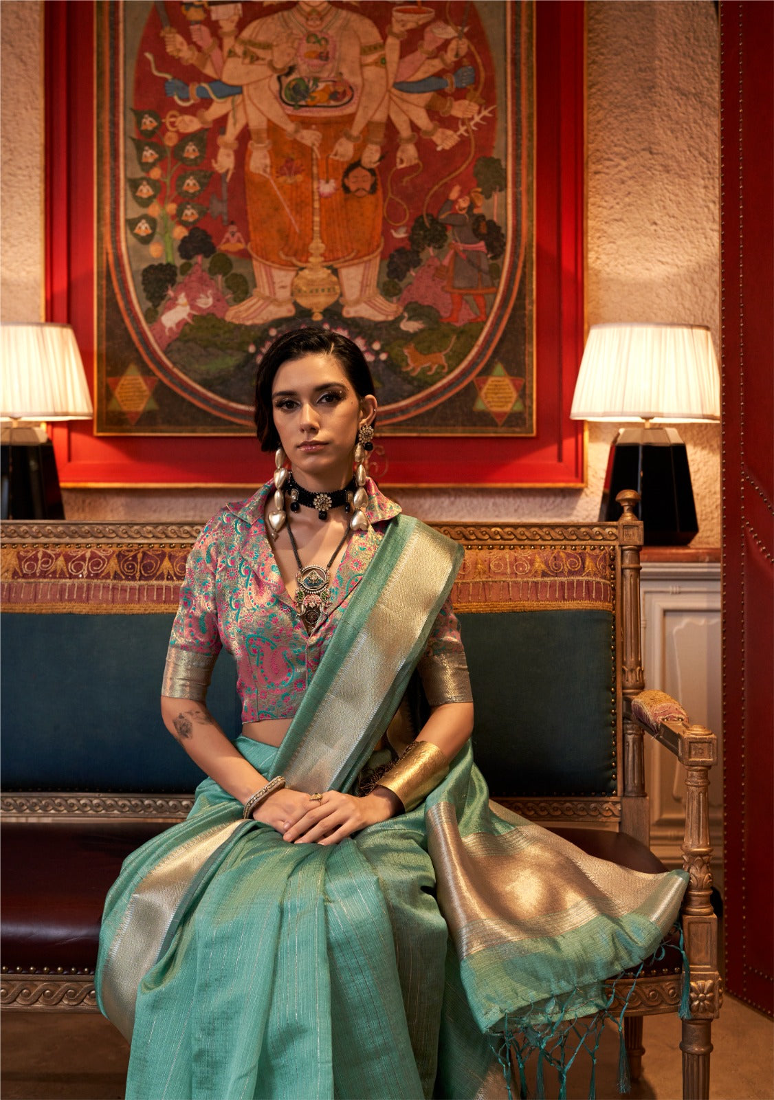 Hand Woven Premium saree EASE0001