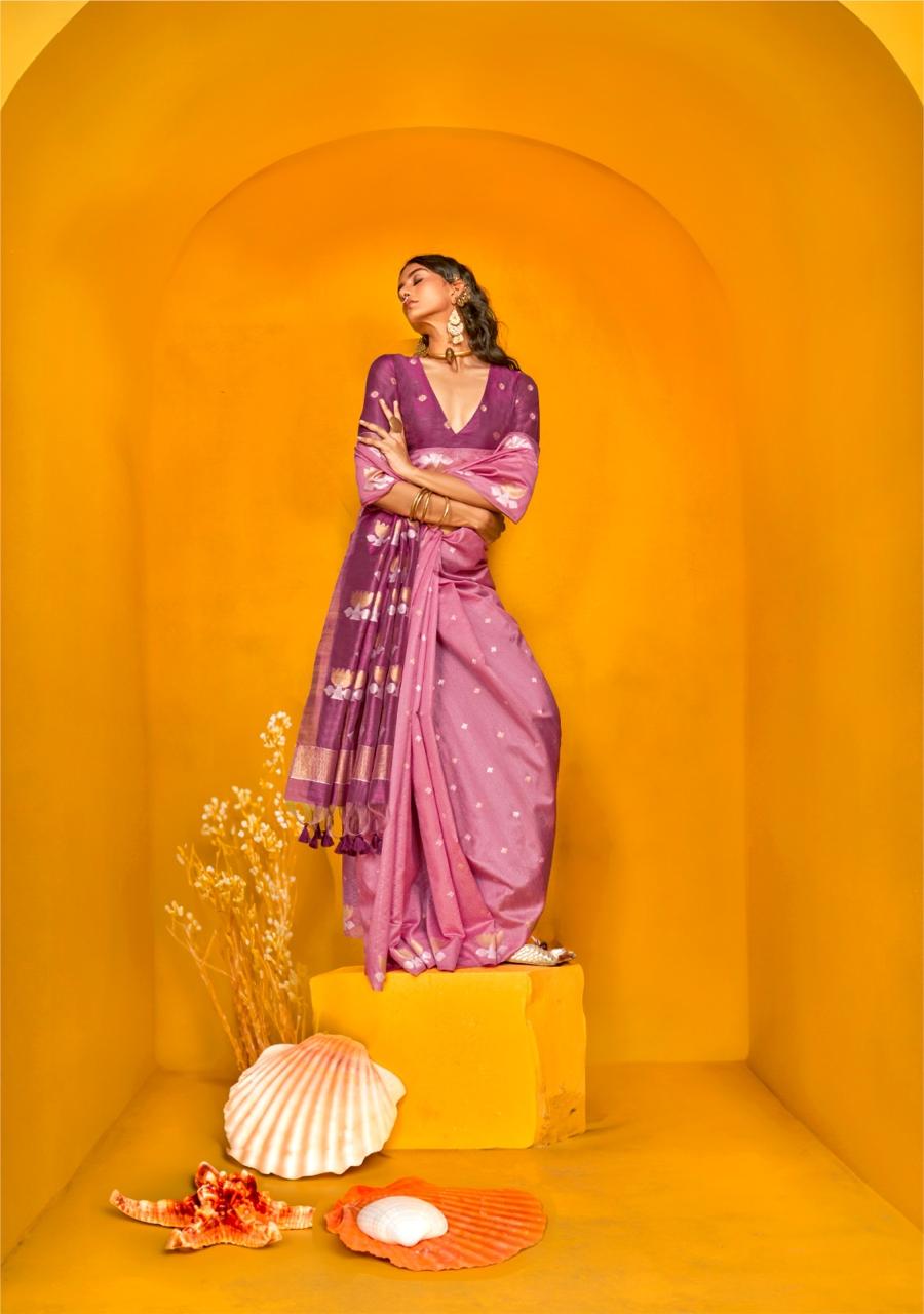 Tussar Handloom Weaving Silk Saree EASE0002