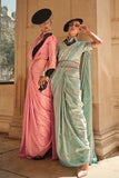 Pure Satin Handloom Weaving Saree EASE0005