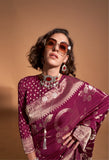 Pure Georgatte Handloom Weaving Saree LXSE0003