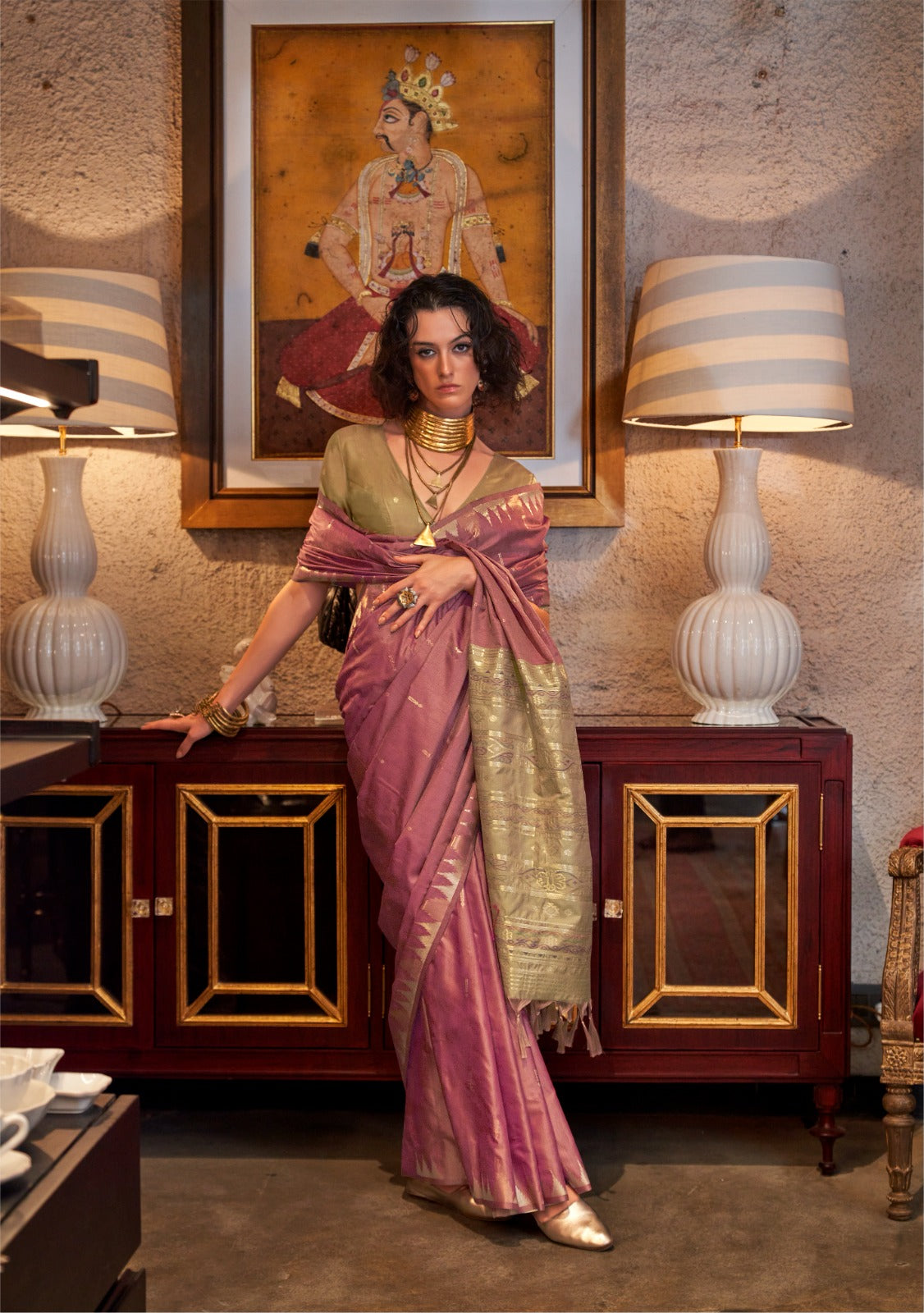 Tussar Silk Handloom Weaving Saree EASE0008