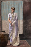 Pure Satin Handloom Saree LXSE0005