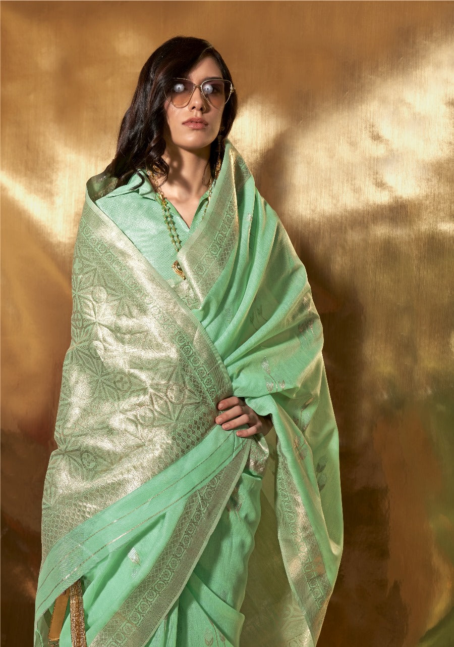 Handwoven Linen Sarees EASE0009