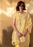 Handwoven Linen Sarees EASE0009