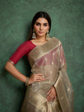 Pure Tissue Fab Jharkan Saree LXSE0011