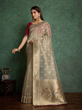Pure Tissue Fab Jharkan Saree LXSE0011