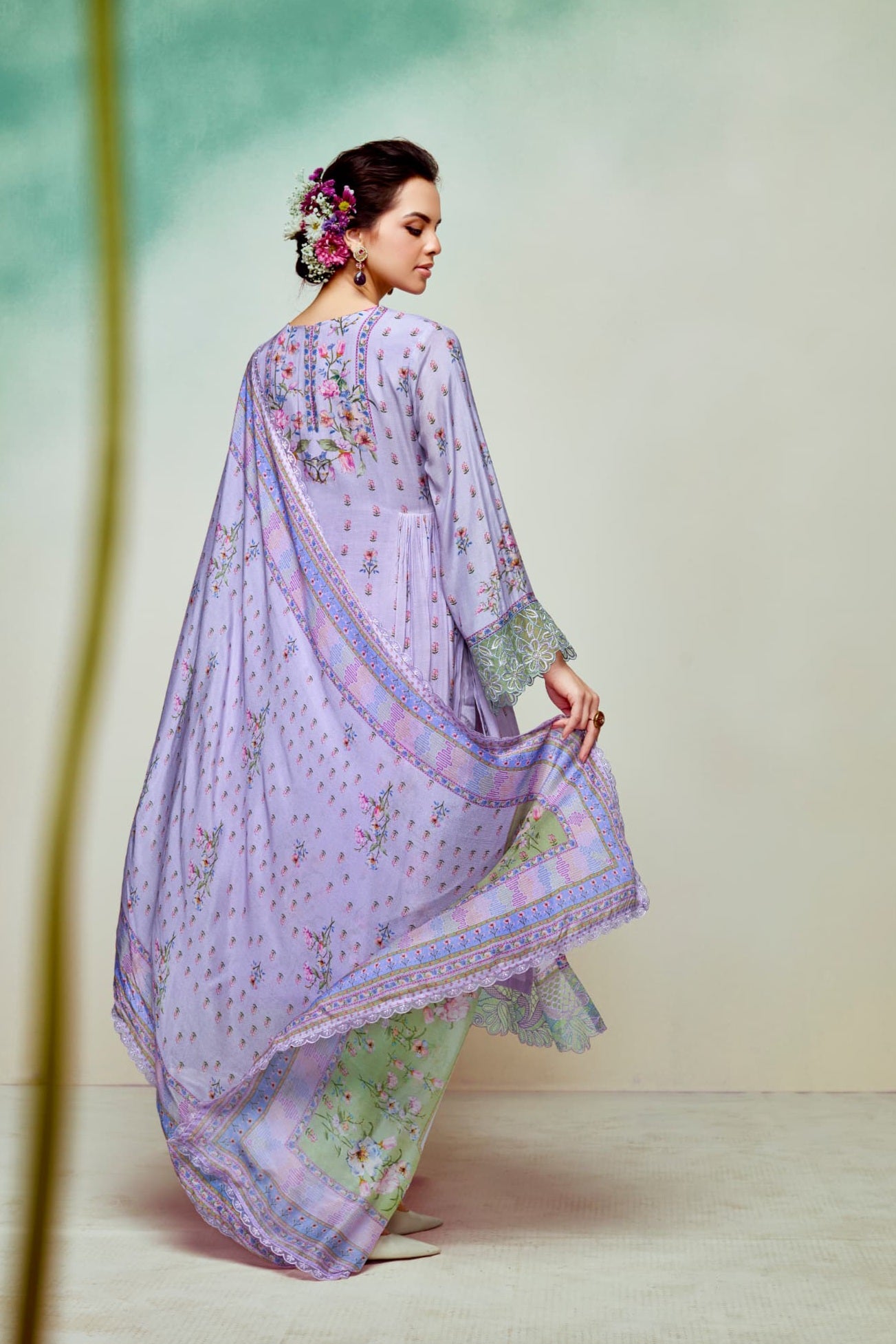 Elysian Lace Georgette Suit LXST0029