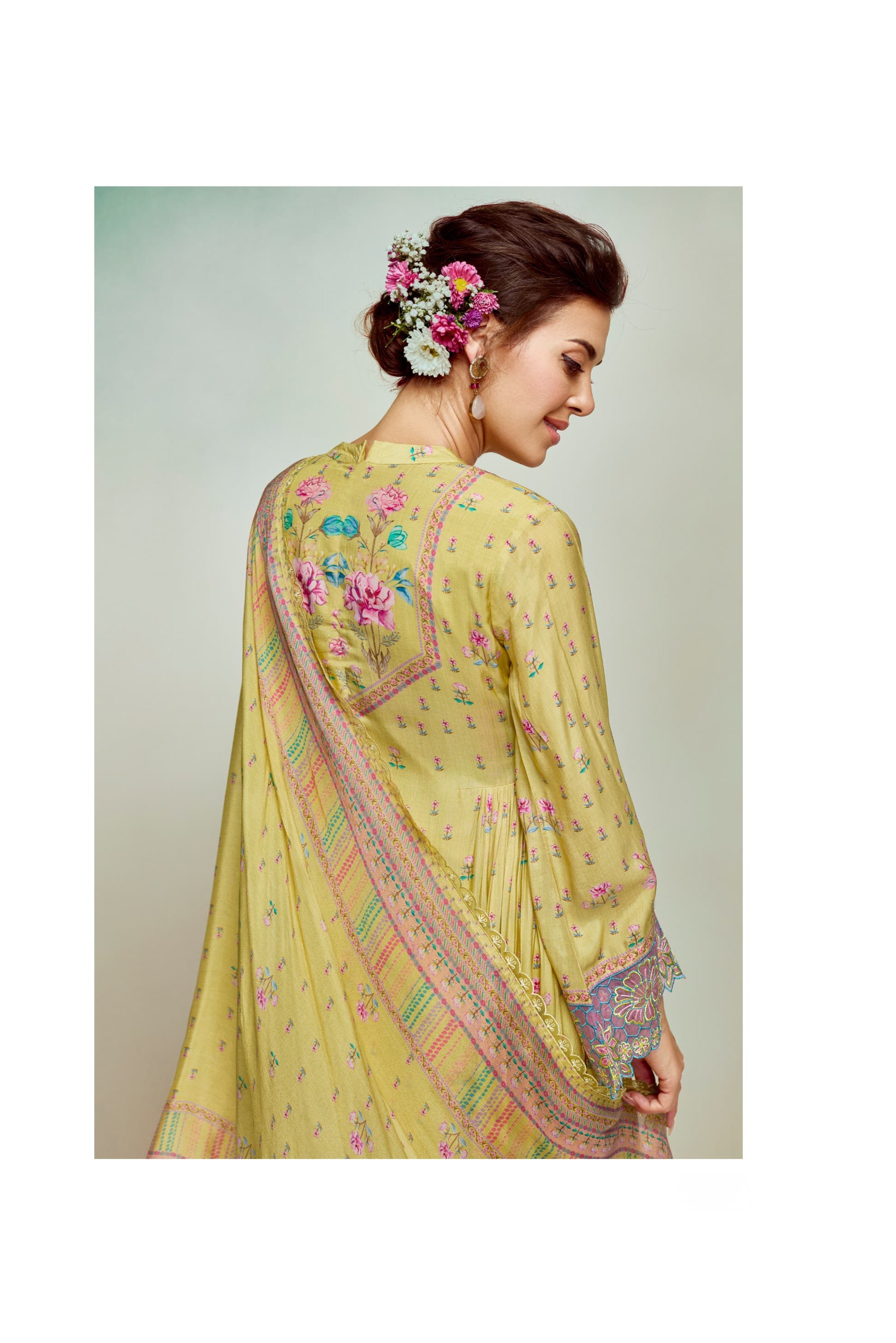 Elysian Lace Georgette Suit LXST0029