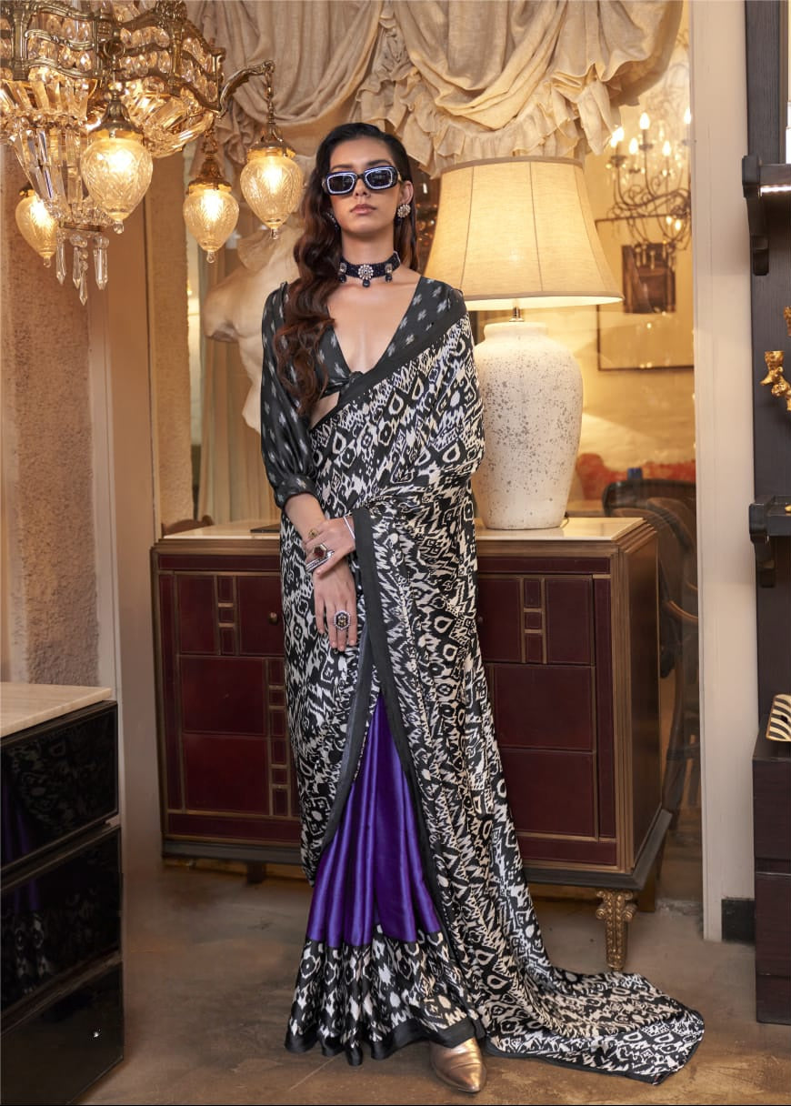 Patani Patola – Satin Crepe Elegance  EASE0032