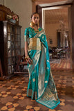 Iraaya Two-Tone Handloom Silk Saree EASE0022