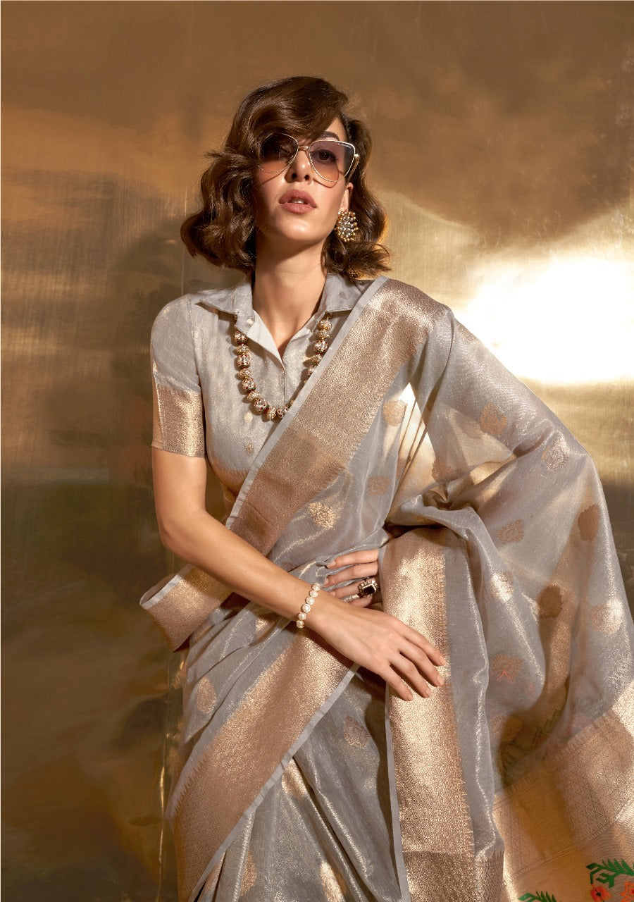 Devika Paithani Zari Tissue Saree EASE0027