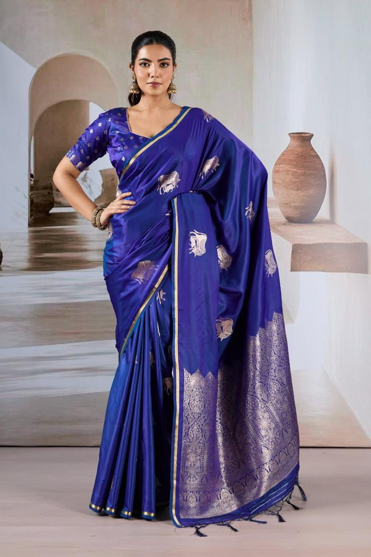 Pure Satin Handloom  Saree LXSE0045