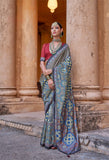 Pure Satin Handloom Saree LXSE0046