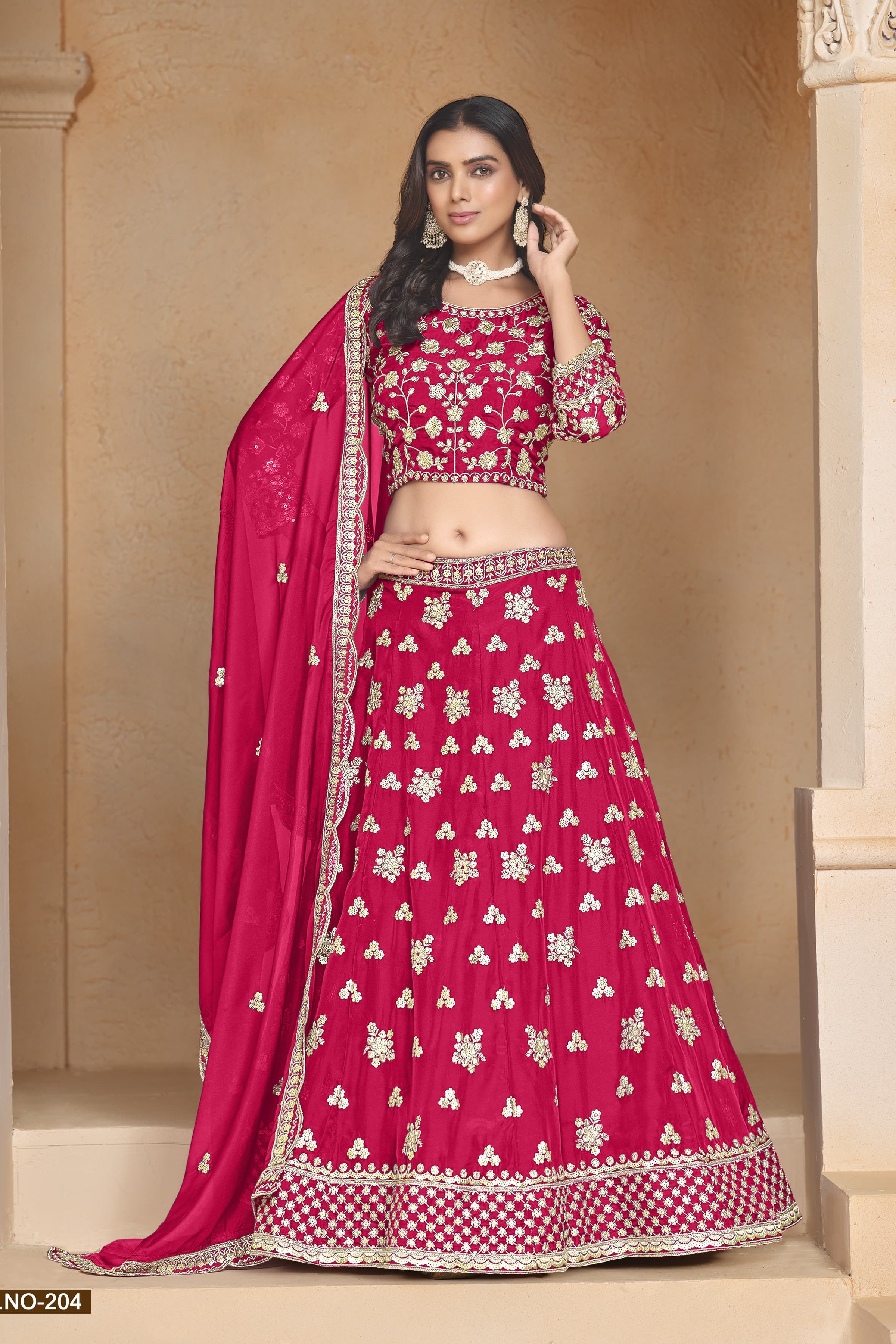 Radiant Beauty Organza Lehenga LXLG0004
