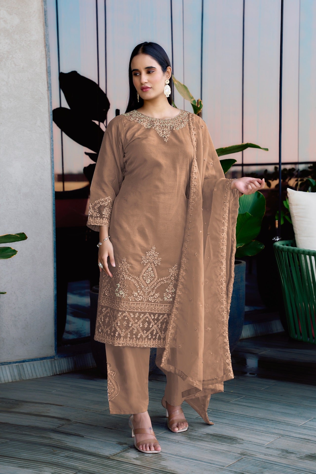 Pearl Mist Organza Set Pakistani Suit EAPK0061