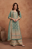 Codding & Sequin Work Vichitra Silk Suit EAST0004