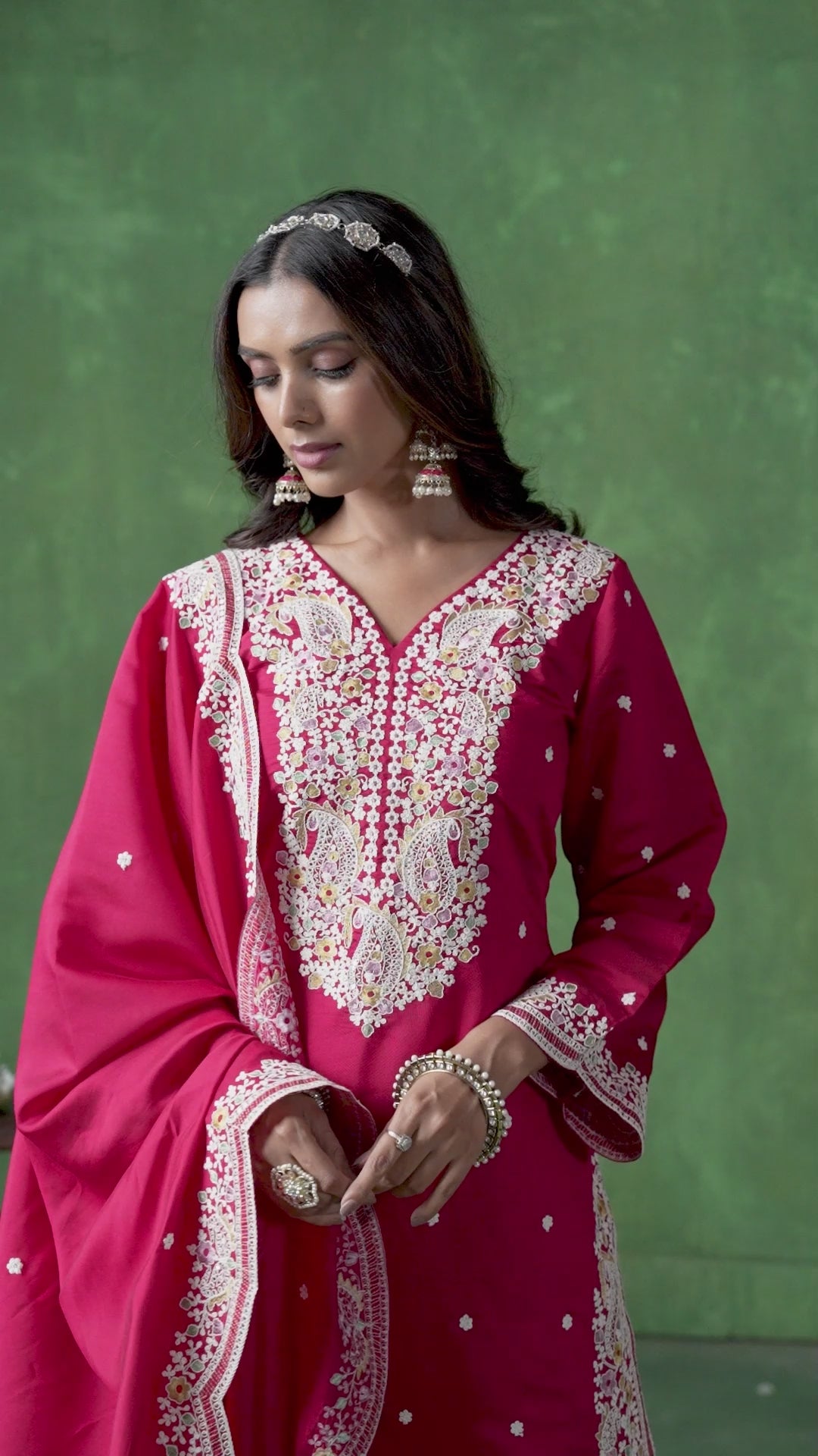 Roman Silk Suit Set for Women EAST0019